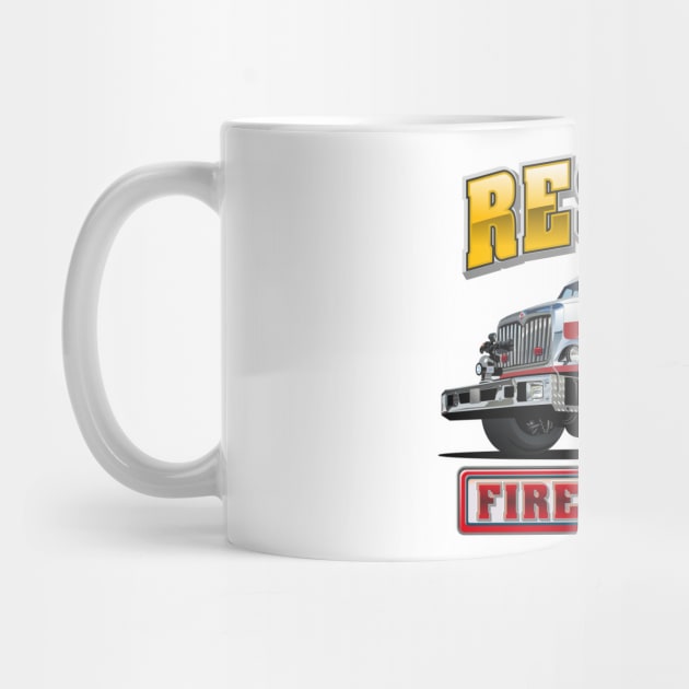 Cartoon Fire Truck by Mechanik